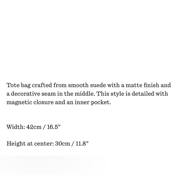 & Other Stories Large Suede Tote Bag in Green - Picture 13 of 13